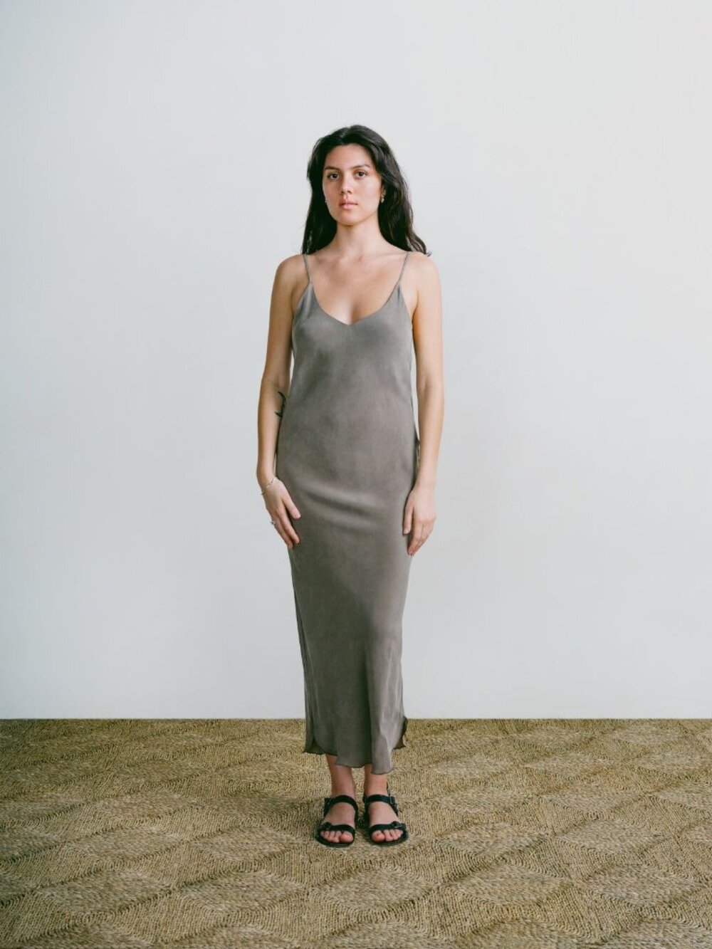 Ozma Anaise slip dress 90s Grey